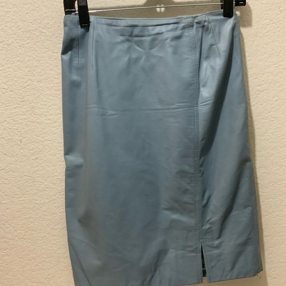 Vtg JOHN GALLIANO Lambskin  Pencil Skirt US 6 F 40 Made in  France